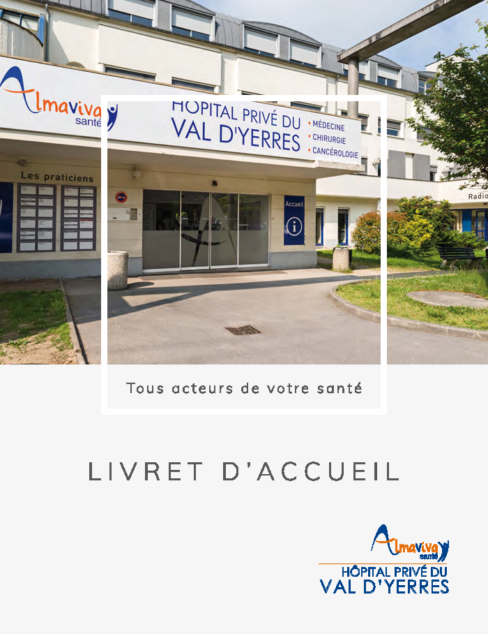 Accédez au livret d'accueil de la Clinique
